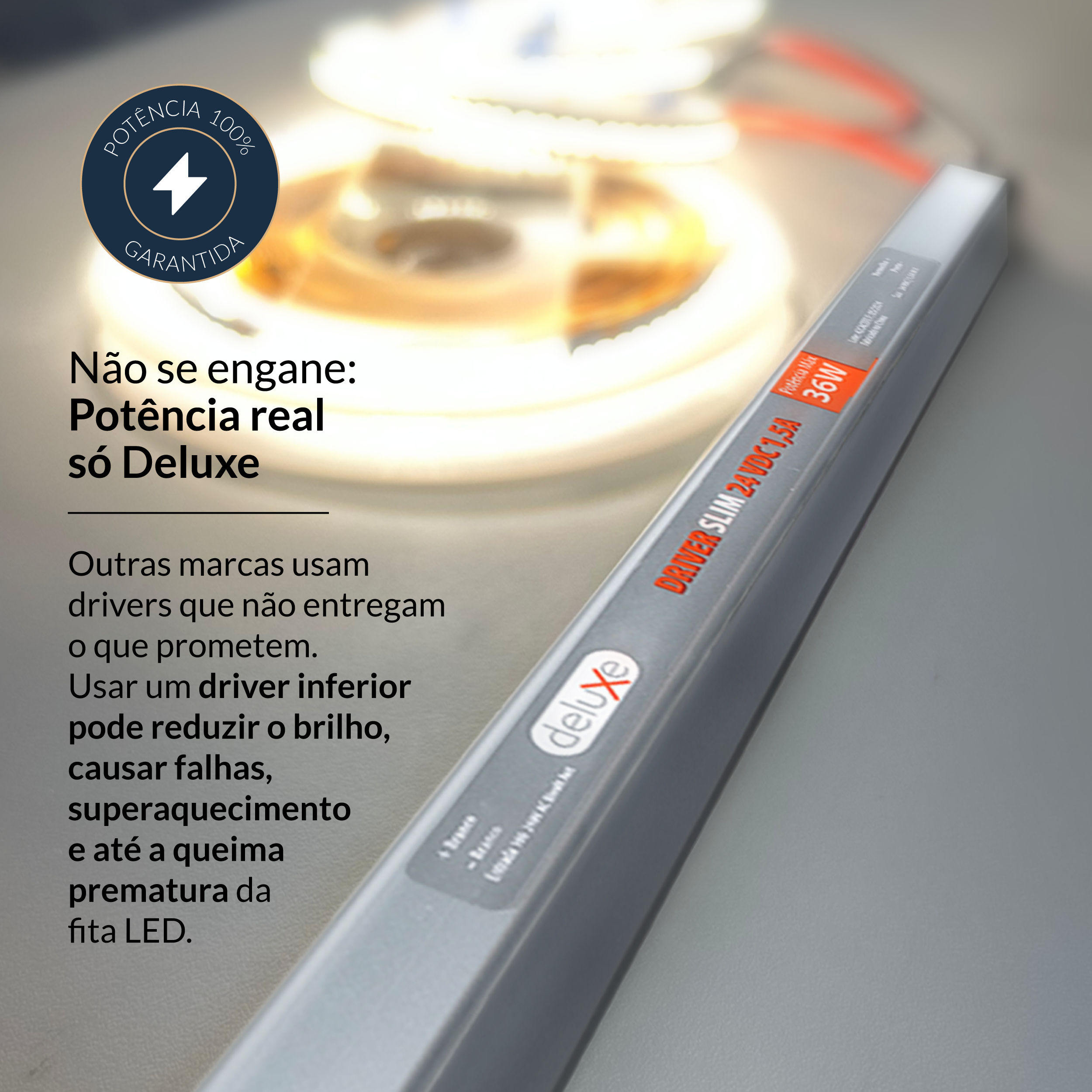 Fonte driver Slim 36w 1.5a 24v IP20 Bivolt Avant