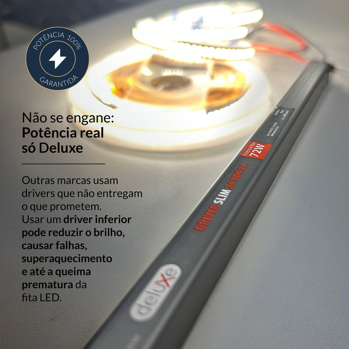 Fonte Driver Slim 72w 3a 24v IP20 Bivolt Avant