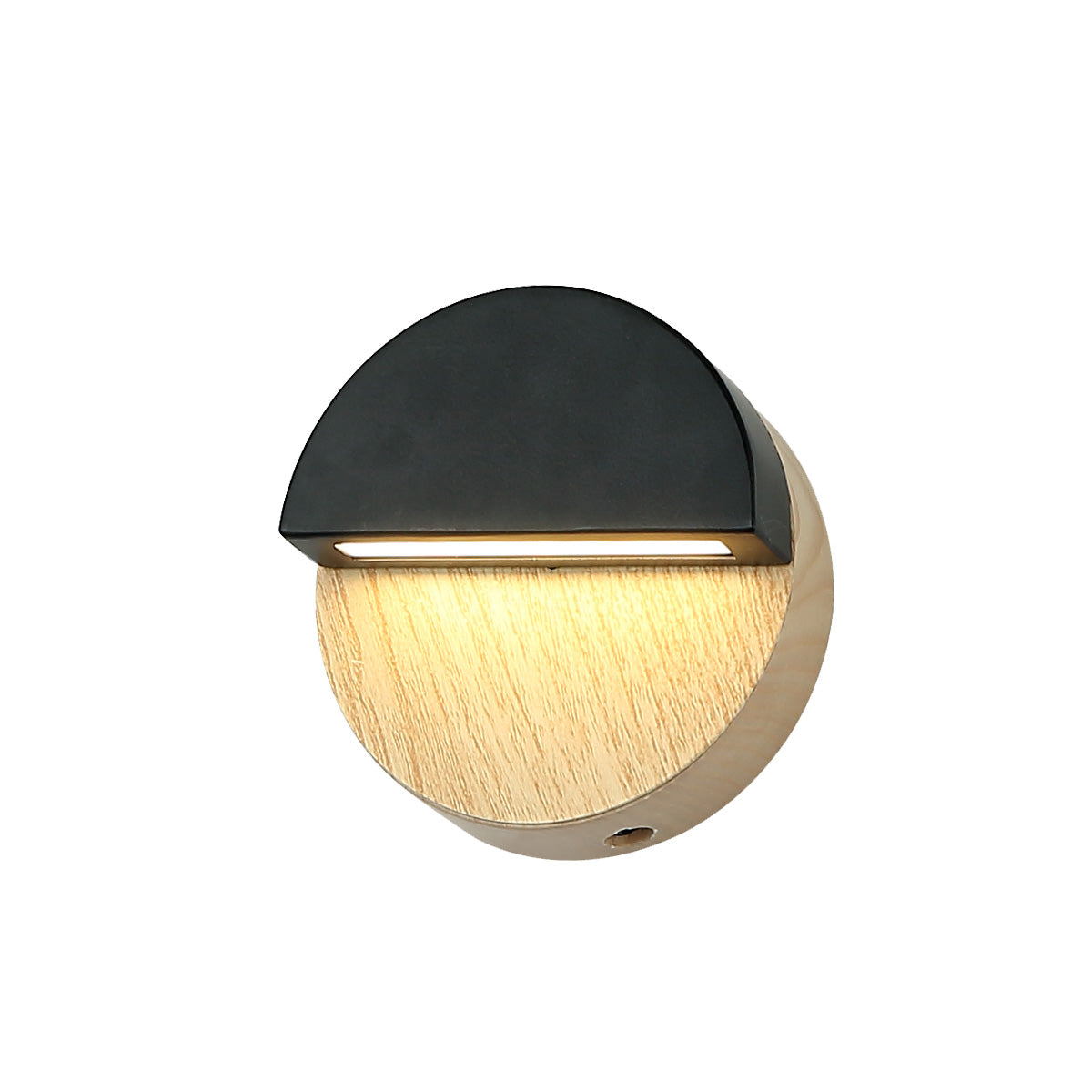 Arandela Led Kavas Round 6W 6500k Branco Frio IP20 Bivolt Preto Avant