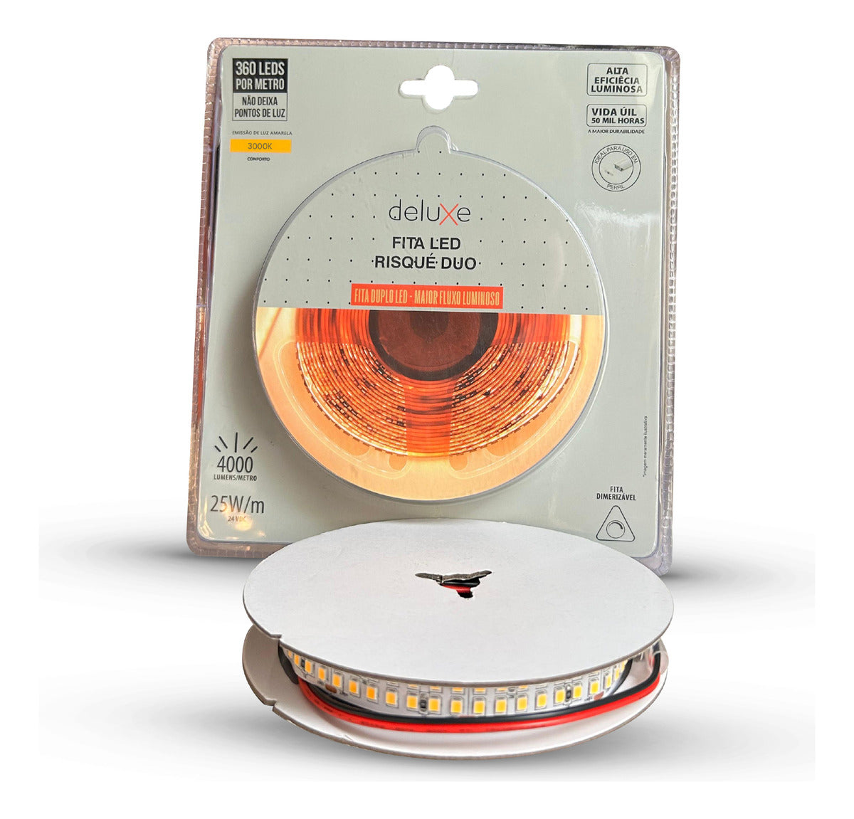Fita Led Risqué Duo 25w 3000k Branco Quente 4000lm IP20 24v Avant