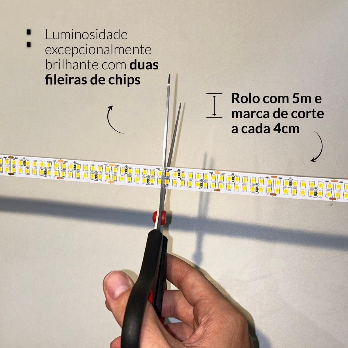 Fita Led Risqué Duo 25w 3000k Branco Quente 4000lm IP20 24v Avant