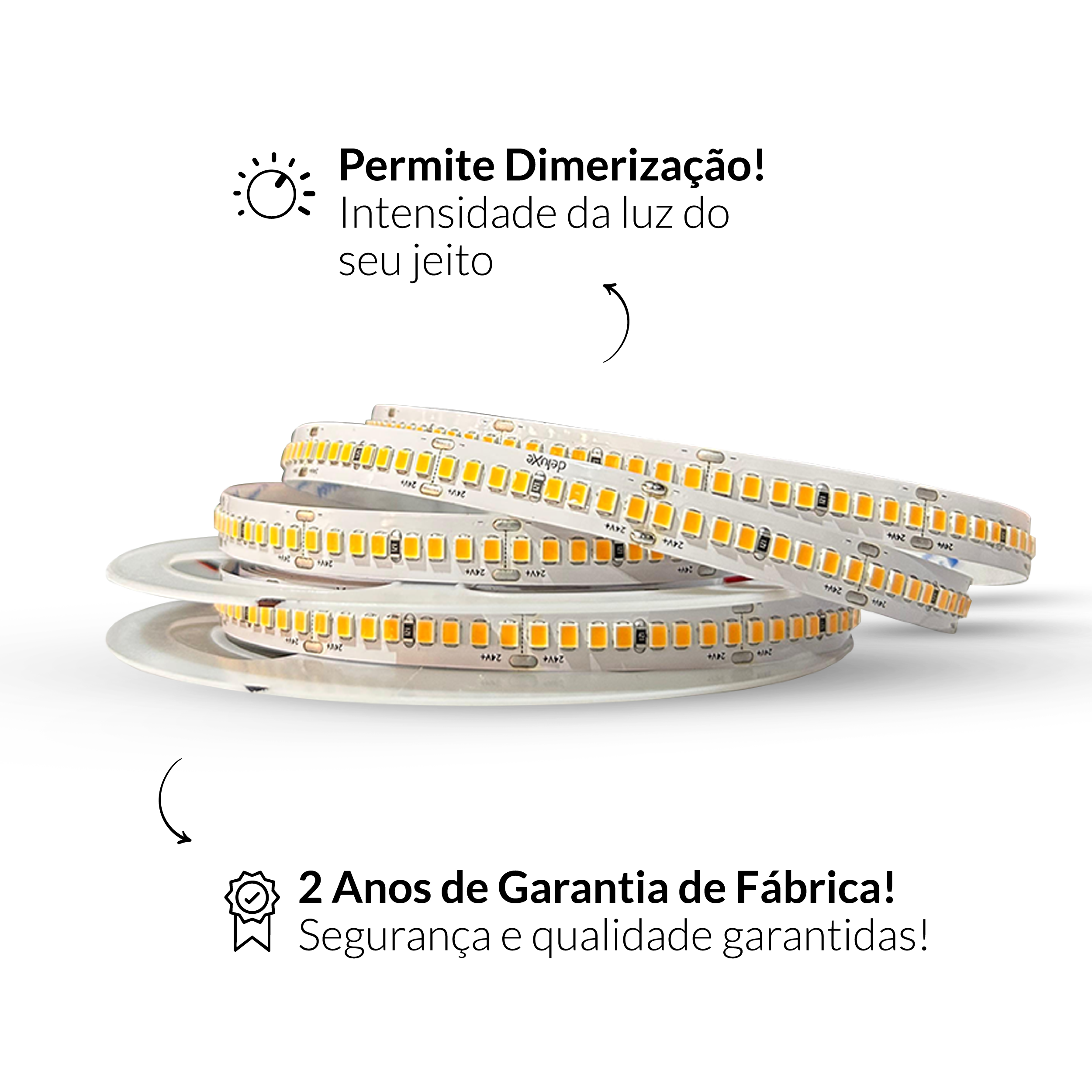 Fita Led Risque Extreme 10w 3000k Branco Quente 1300lm IP20 24v Avant