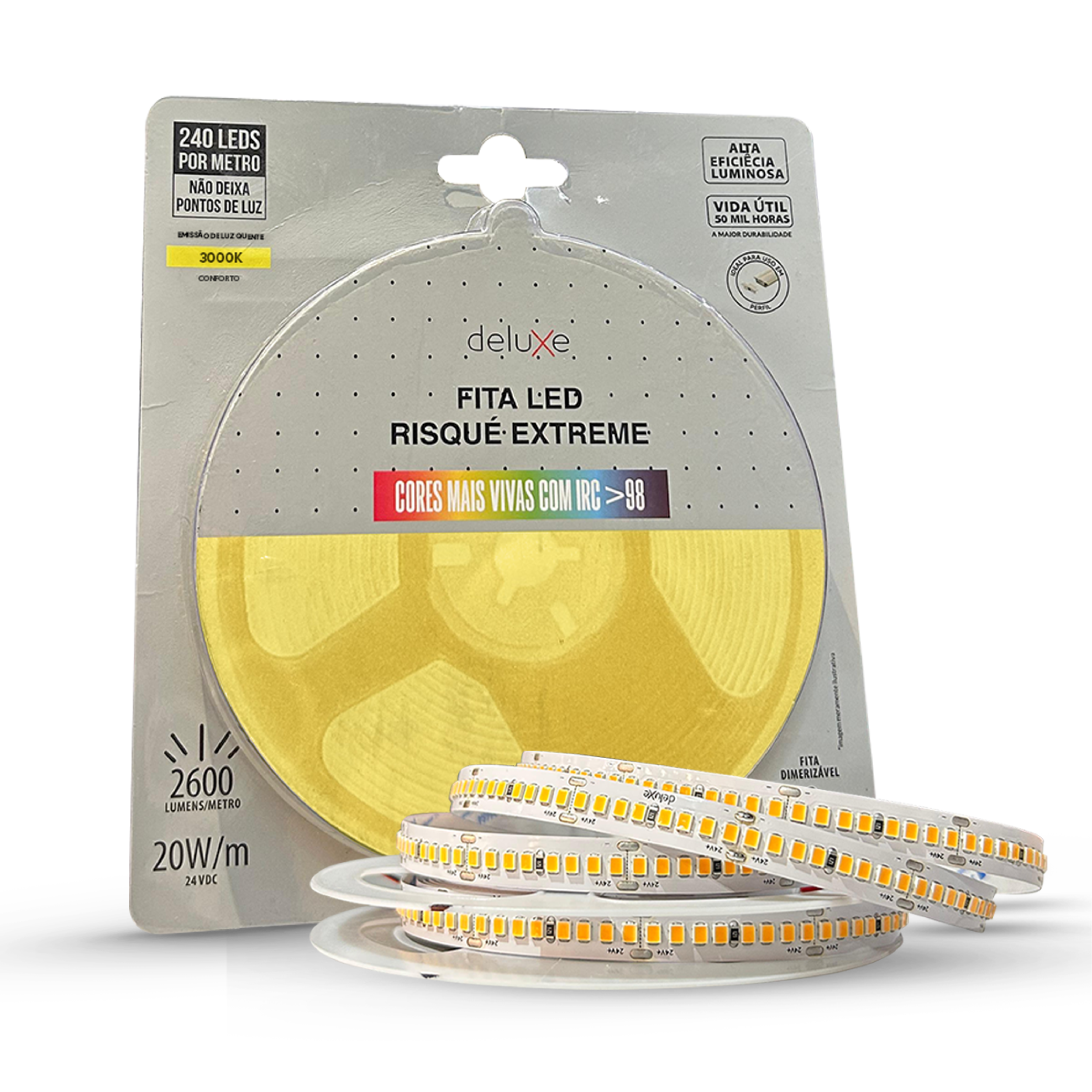 Fita Led Risque Extreme 20w 3000k Branco Quente 2600lm IP20 24v Avant
