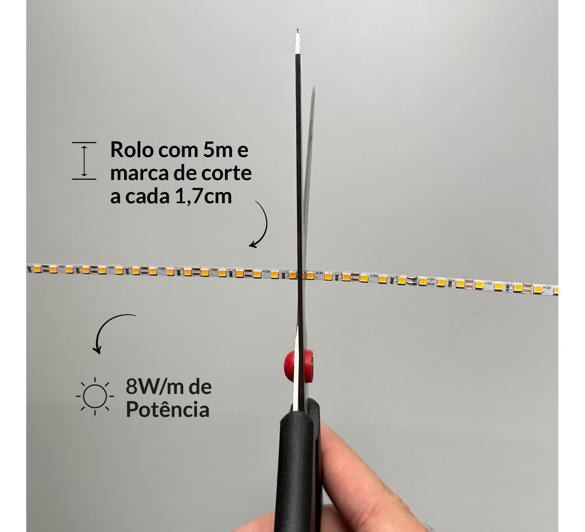 Fita Led Risqué Slim 8w 2700k Branco Quente 960lm IP20 12v Avant