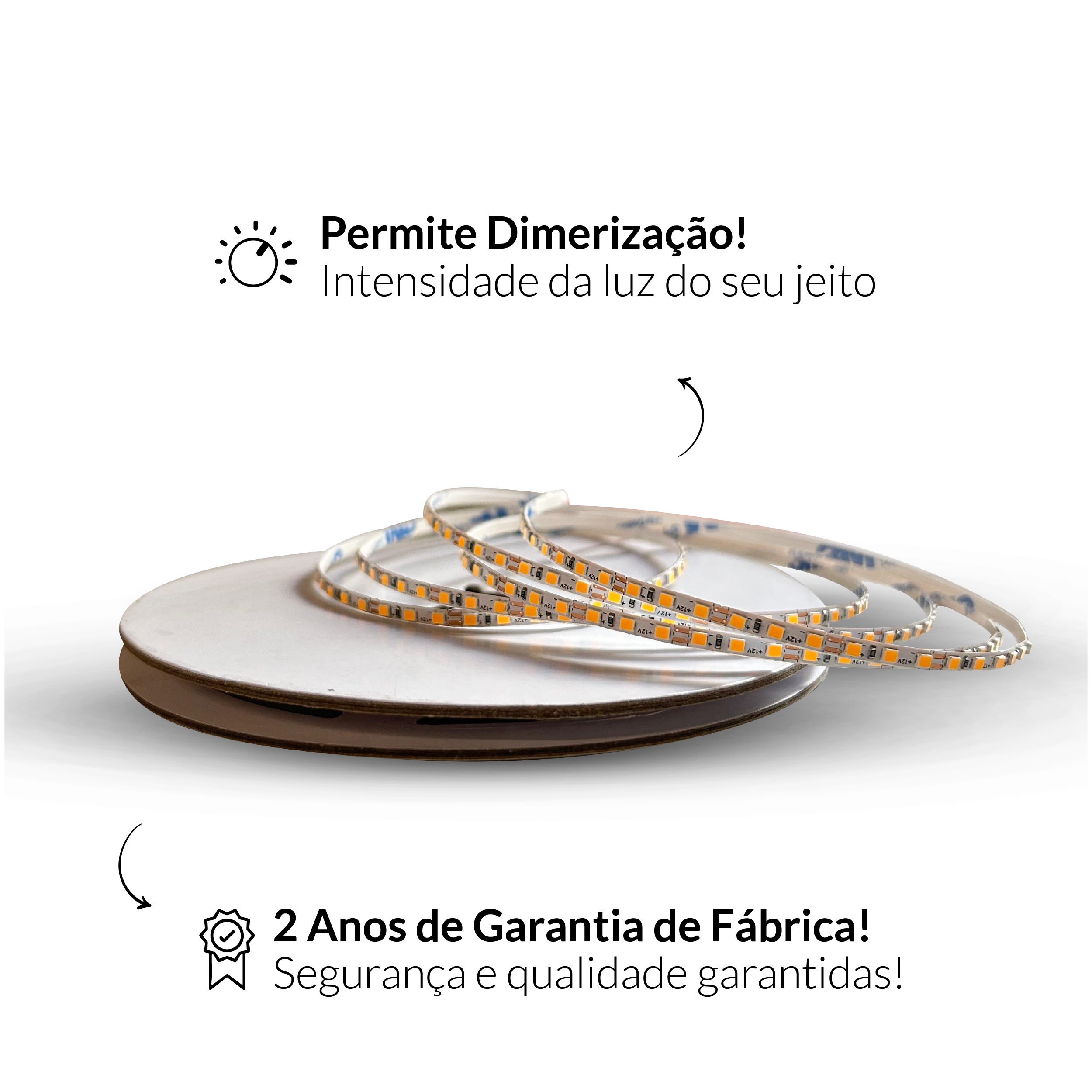 Fita Led Risqué Slim 8w 3000k Branco Quente 960lm IP20 12v Avant