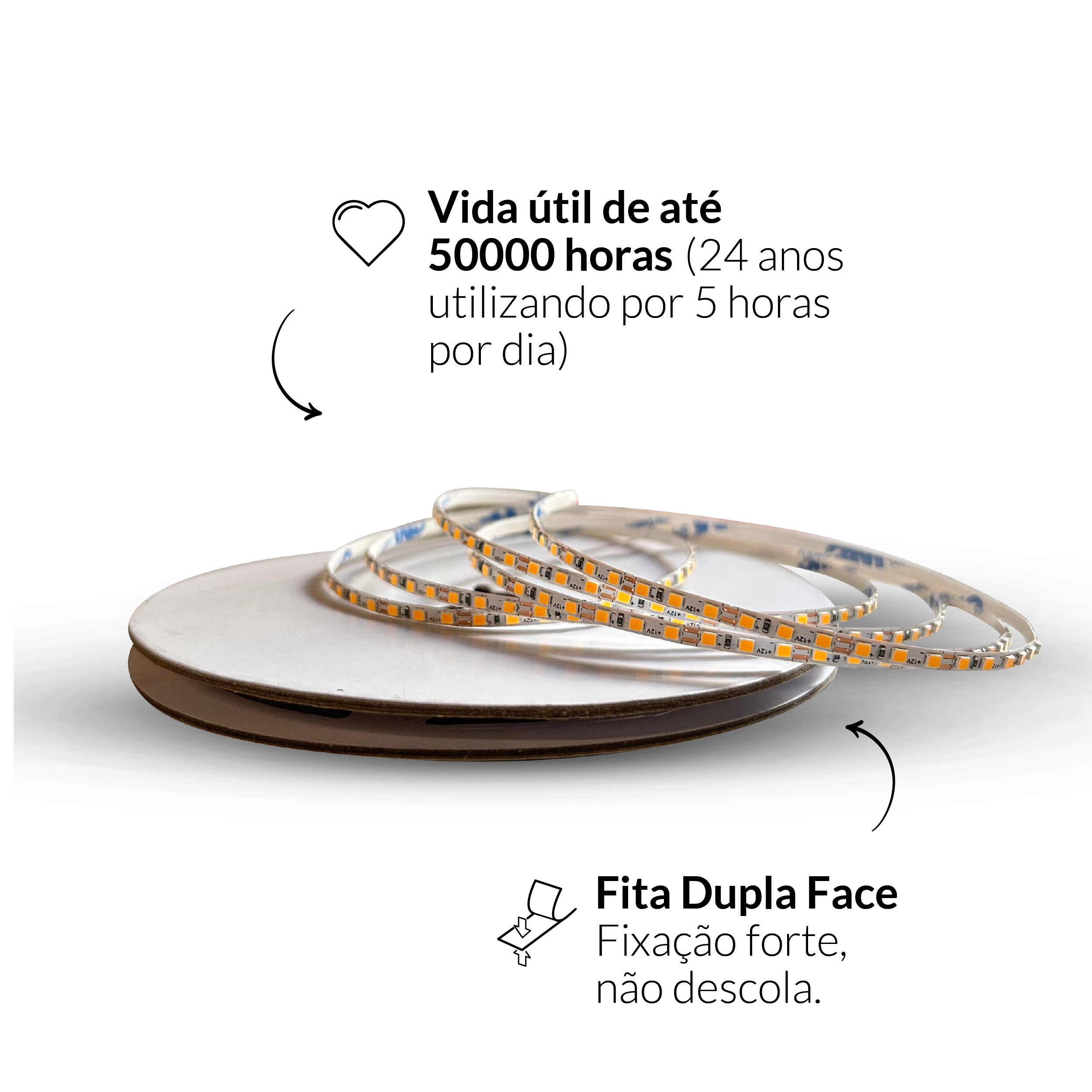 Fita Led Risqué Slim 8w 6500k Branco Frio 960lm IP20 12v Avant