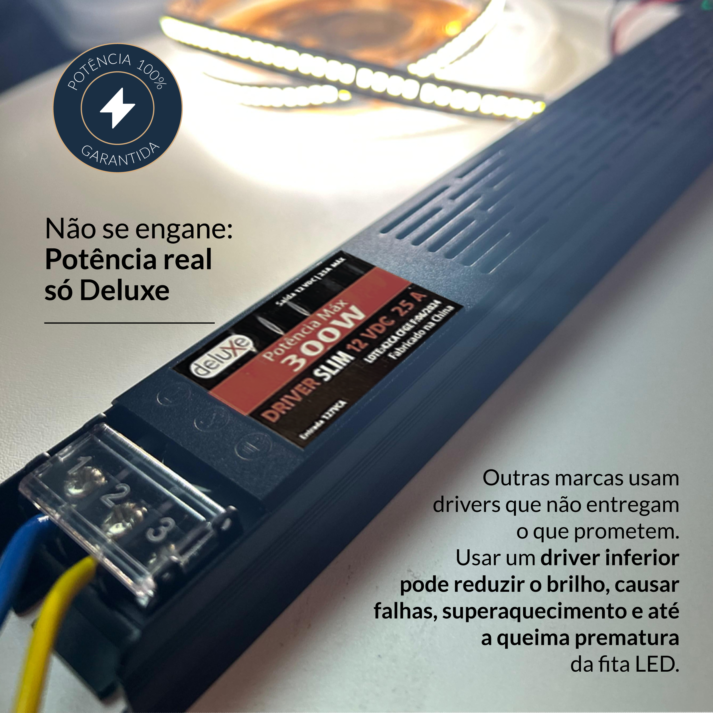 Fonte Driver Slim 300w 25a 12v 127v IP20 127v Avant