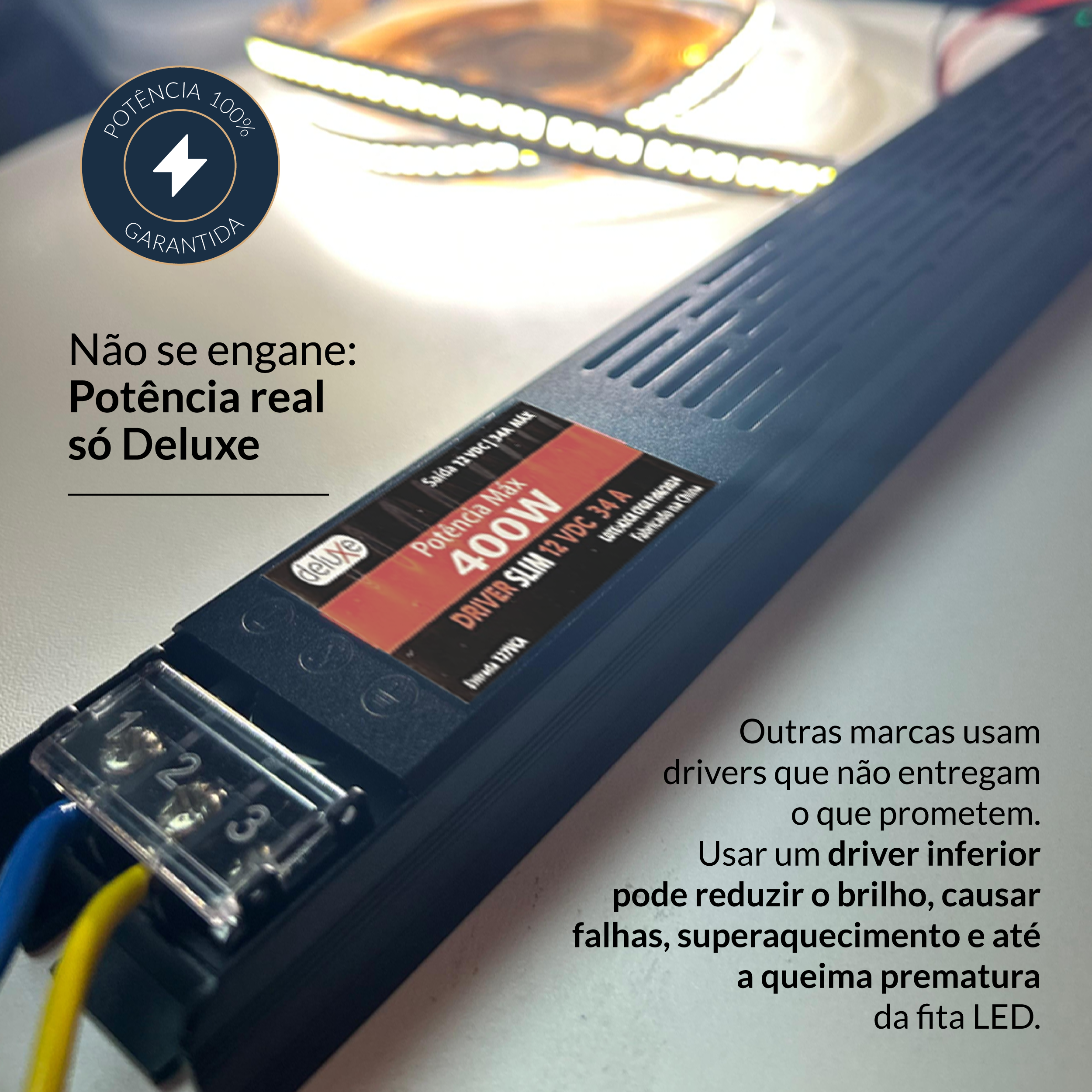 Fonte Driver Slim 400w 34a 12v IP20 127v Avant