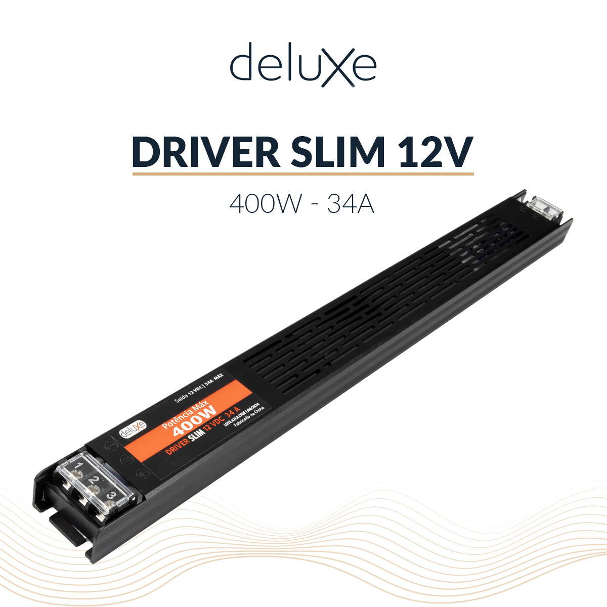 Fonte Driver Slim 400w 34a 12v IP20 220v Avant