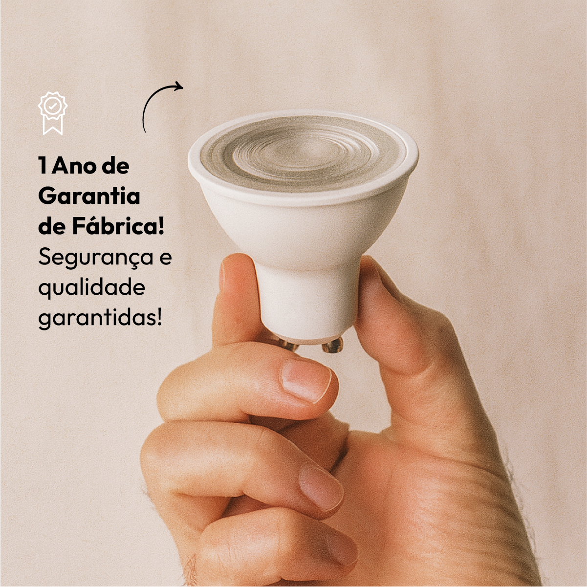 Lâmpada Led Dicróica MR16 8w 2700k Branco Quente GU10 IP20 Bivolt Branco Avant