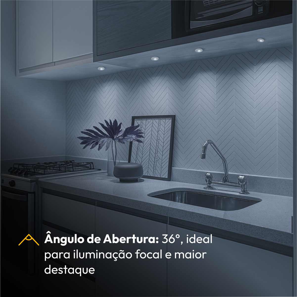 Lâmpada Led Dicróica MR16 8w 6500k Branco Frio GU10 IP20 Bivolt Branco Avant
