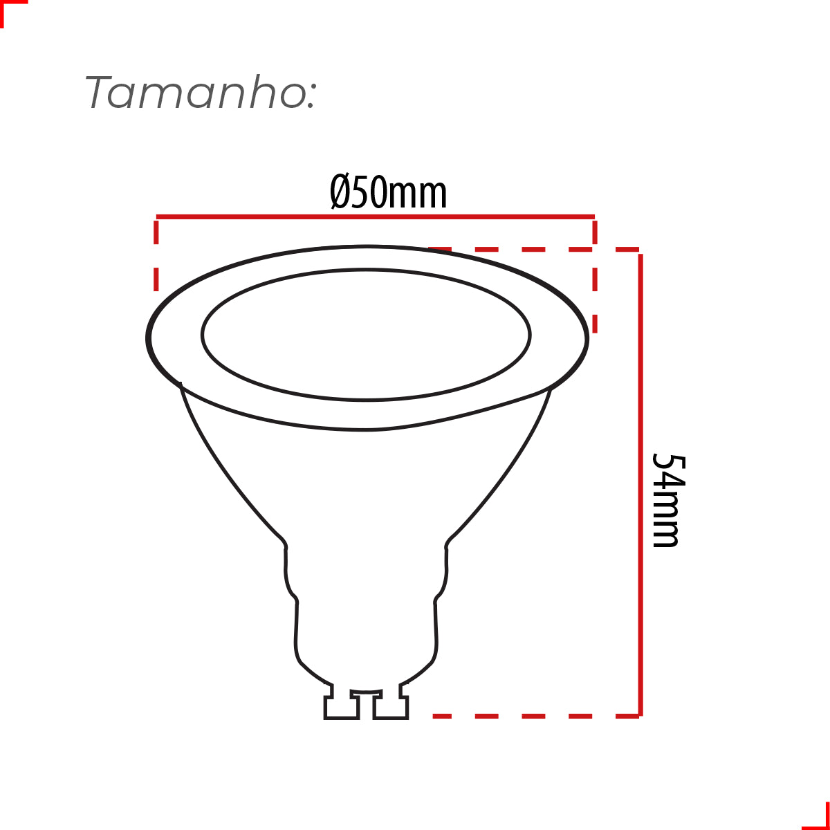 Lâmpada Led Dicróica MR16 4,8w 4000k Branco Neutro GU10 IP20 Bivolt Preto Avant