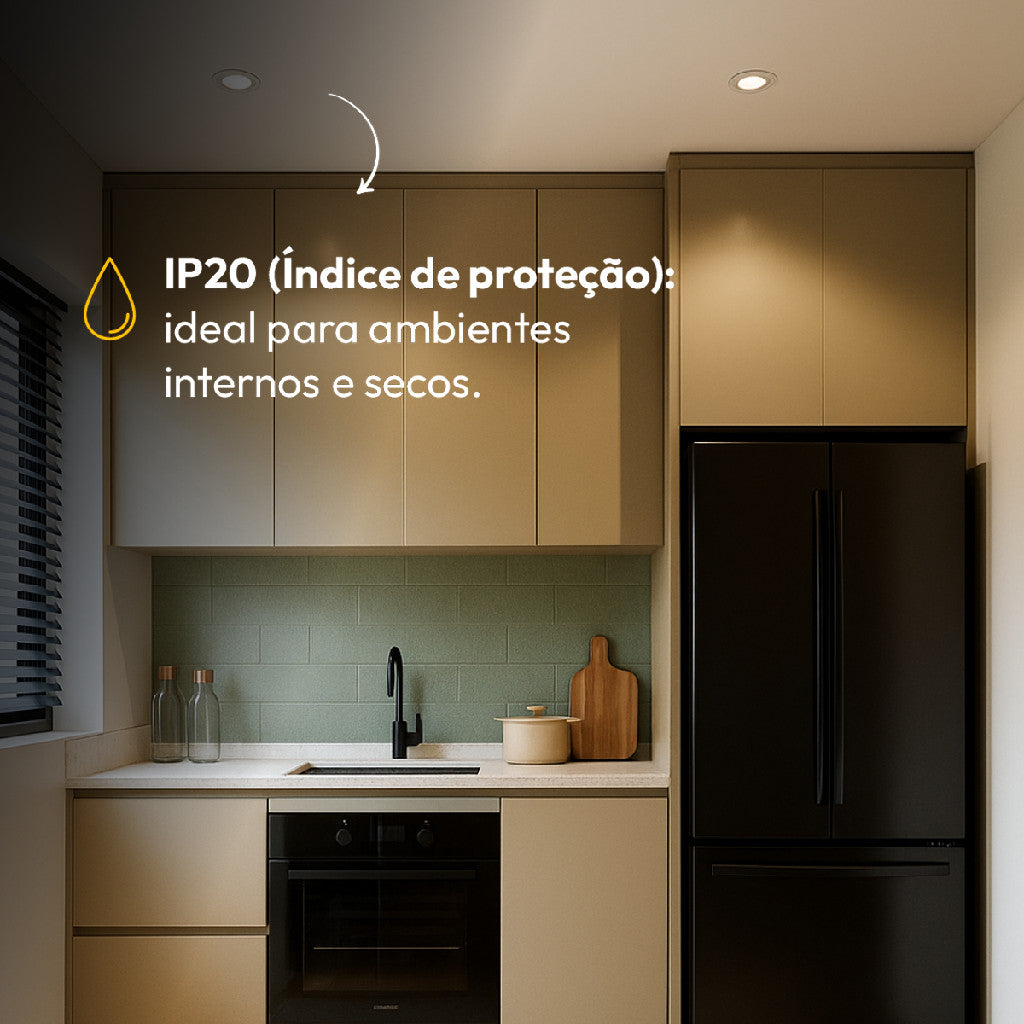 Lâmpada Led Par20 7w 4000k Branco Neutro E27 IP65 Bivolt Preto Avant