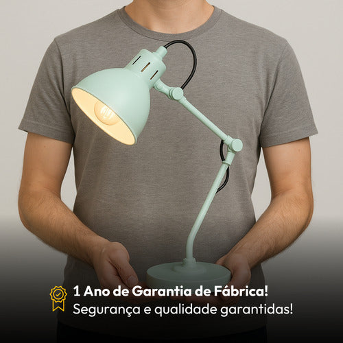 Luminária de Mesa Cyber Articulada 25W E27 IP20 Bivolt Azul Avant