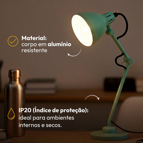 Luminária de Mesa Cyber Articulada 25W E27 IP20 Bivolt Azul Avant