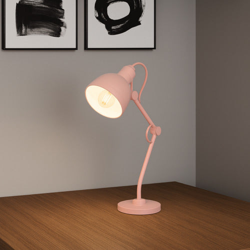 Luminária de Mesa Cyber Articulada 25W E27 IP20 Bivolt Rosa Avant