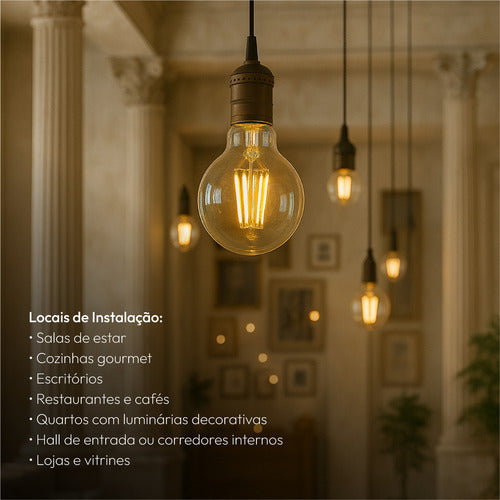 LÂMPADA PERA FILAMENTO CLEAR LED, 15W, EMISSÃO DE LUZ AMARELA 2700K, BIVOLT, AVANT