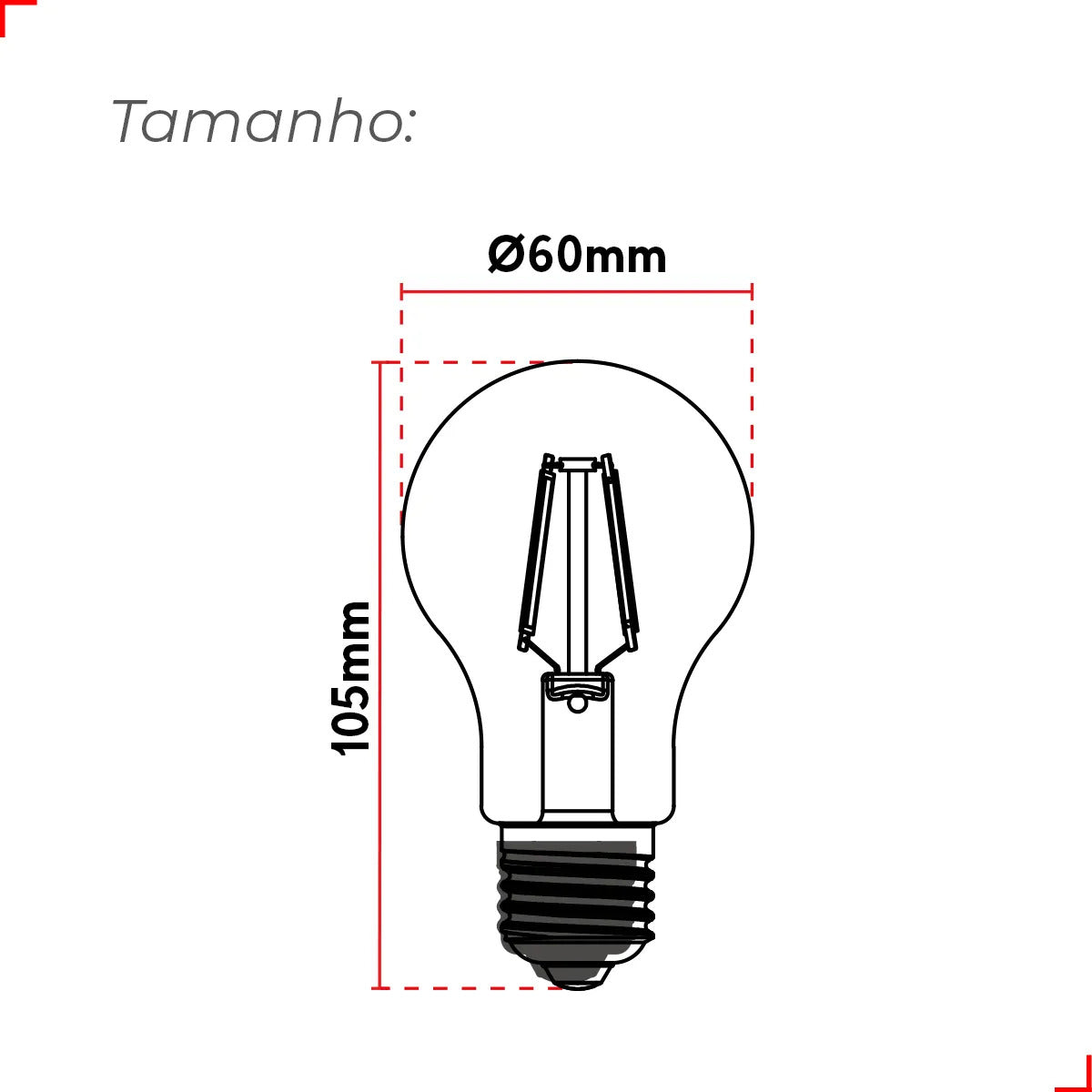 Lampada Led Pera Filamento Lac 15w 1500lm 2700k E27 Deluxe