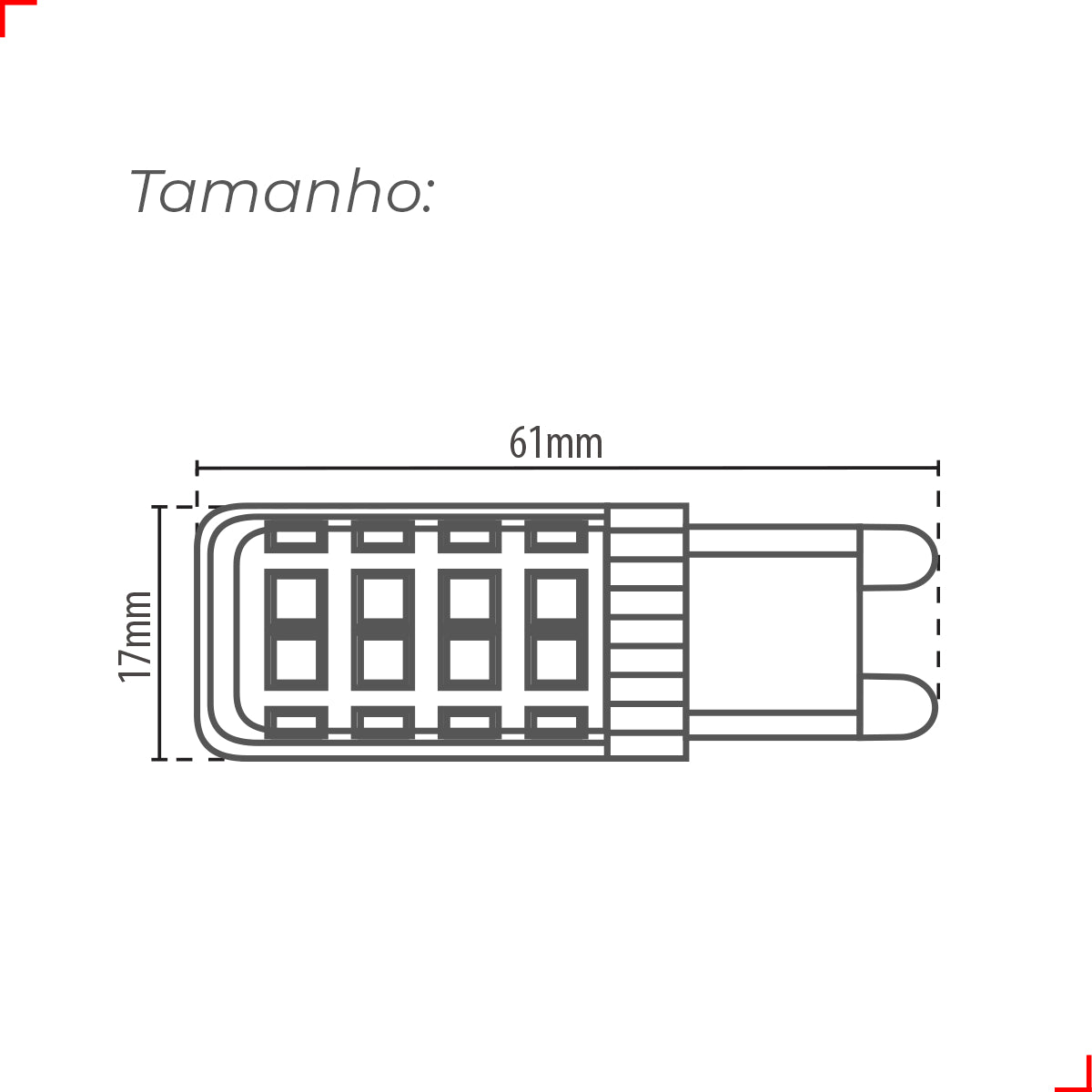 Lampada Led Halopin Lac 4w 4000k Branco Neutro G9 220v Branco Deluxe