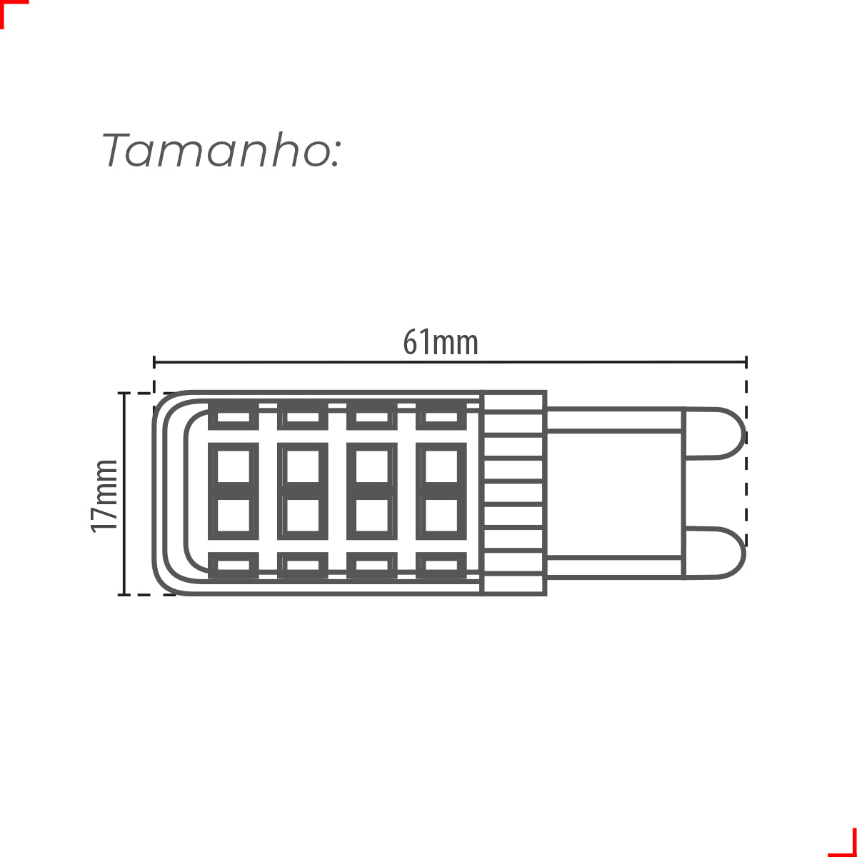 Lampada Led Halopin Lac 4w 6500k Luz Branco Frio G9 Ip20 Branco Cod: 351061363 Deluxe By Avant 220v