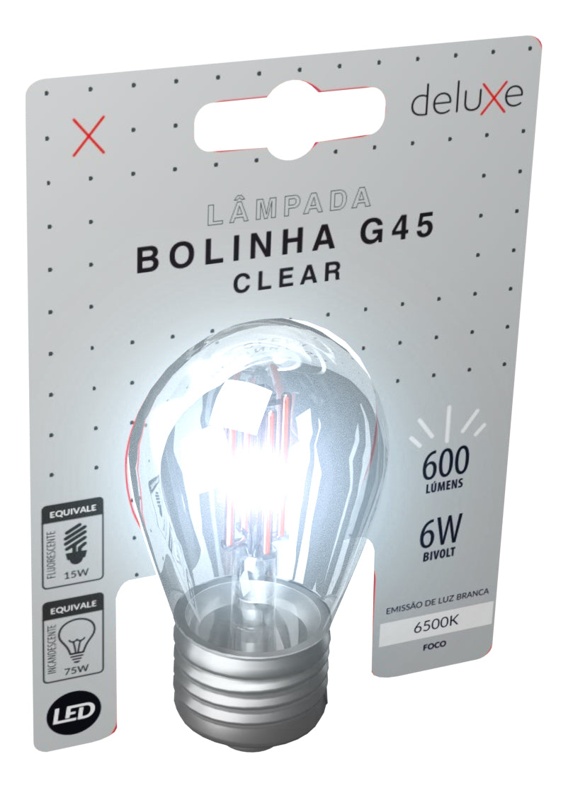 Lâmpada Led Bolinha 4w E27 6500K Branco Frio Avant