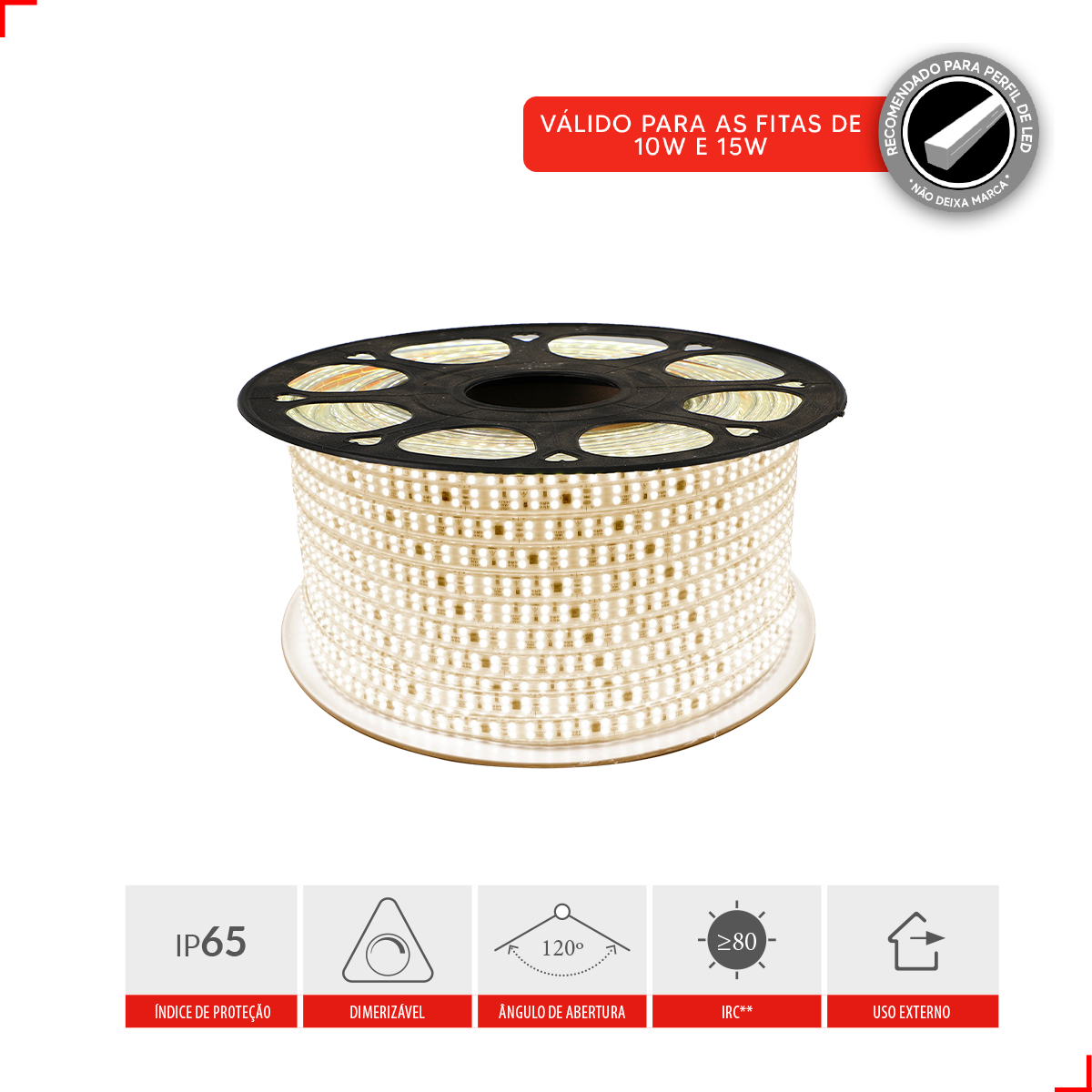 Fita Led Connect 10w 4000k Branco Neutro 1000lm IP65 127v Avant