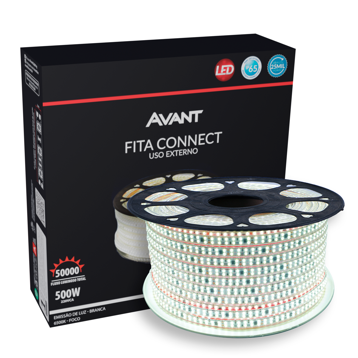 Fita Led Connect 10w 6500k Branco Frio 1000lm IP65 220v Avant