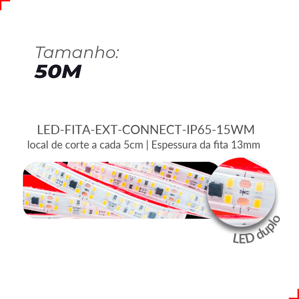 Fita Led Connect 15w 2700k Branco Quente 1500lm IP65 220v Avant
