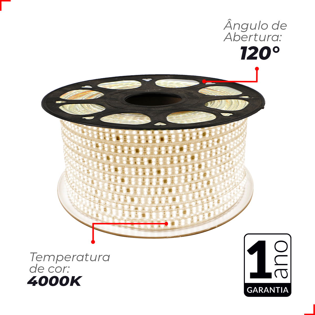 Fita Led Connect 15w 4000k Branco Neutro 1500lm IP65 127v Avant