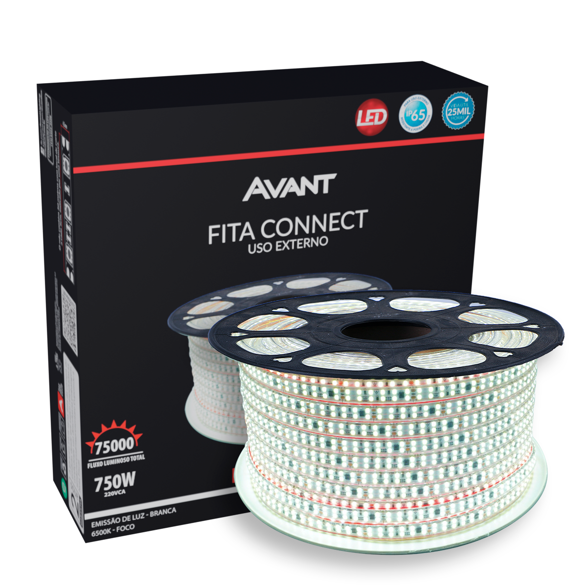 Fita Led Connect 15w 6500k Branco Frio 1500lm IP65 220v Avant