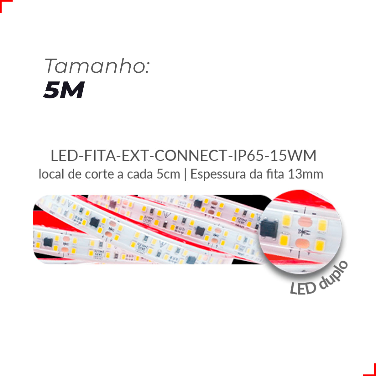 Fita Led Connect 15w 4000k Branco Neutro 1500lm IP65 220V Avant