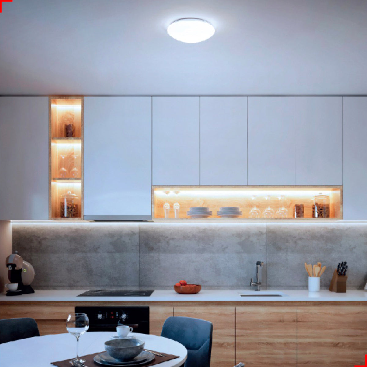 Plafon Iara 20W 6500k Branco Frio Bivolt Branco Avant