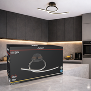 Pendente Led Plafon Eva 18w 3000k/6500k Preto Bivolt Avant