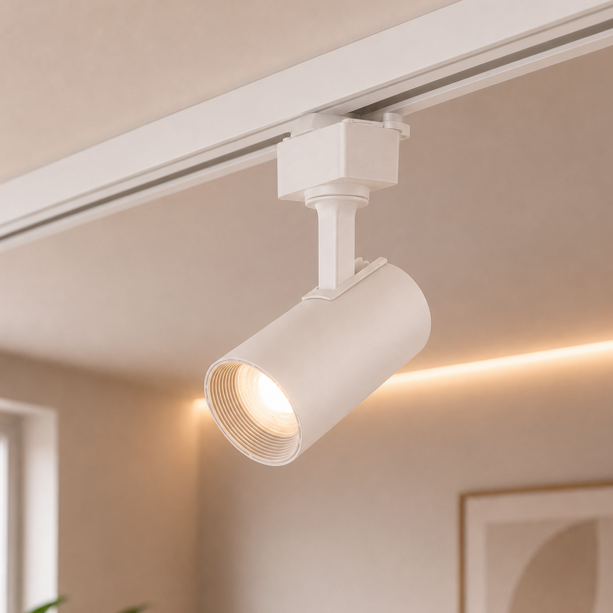 Spot Trilho Led Authentic Evo 7w 3000k Branco Quente IP20 Bivolt Branco Avant