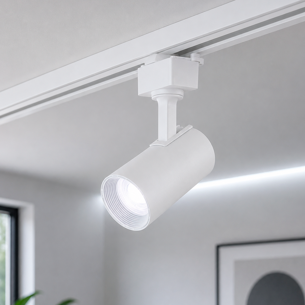 Spot Trilho Led Authentic Evo 7w 6500k Branco Frio IP20 Bivolt Branco Avant