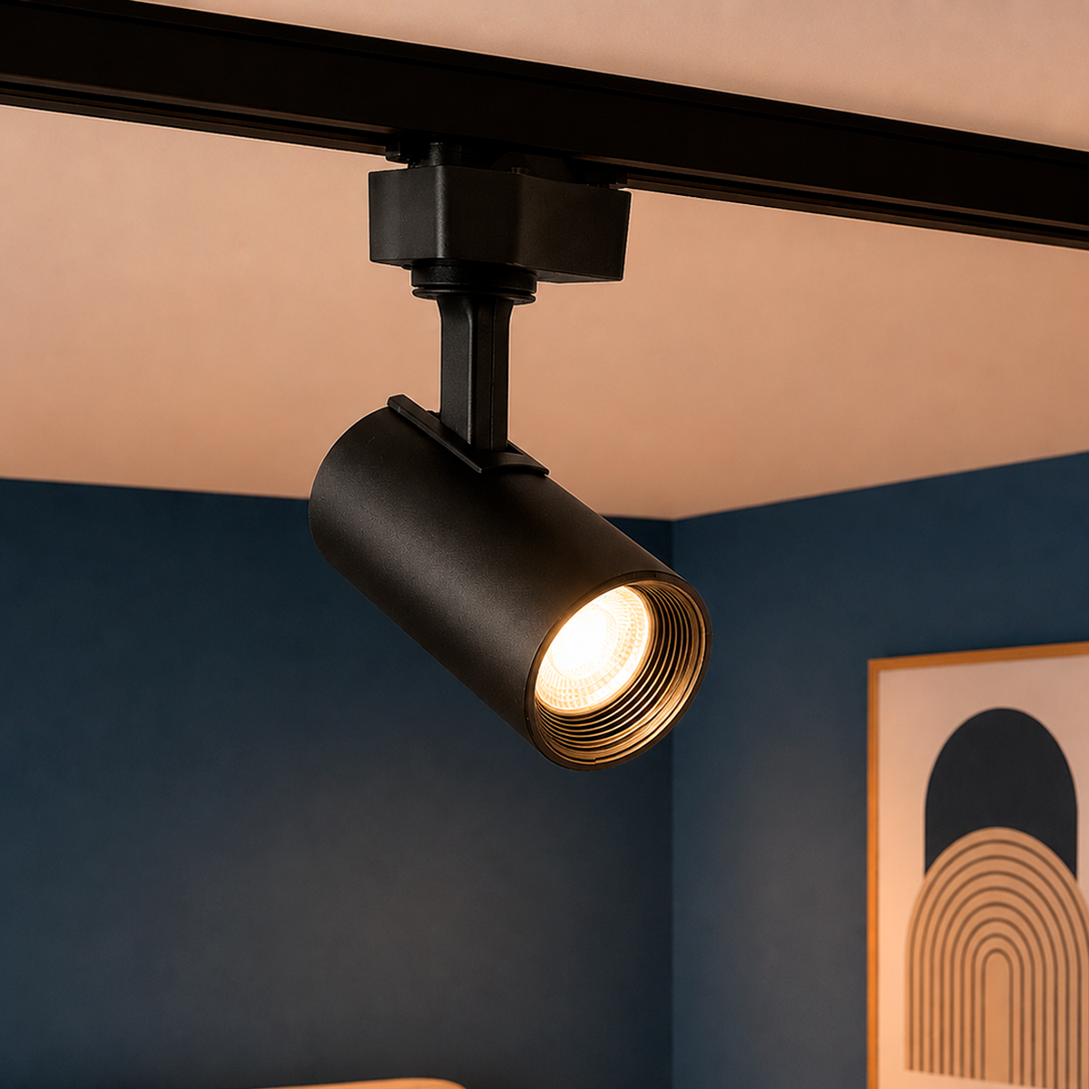 Spot Led Para Trilho Authentic Evo 20w 3000k Branco Quente IP20 Bivolt Preto Avant