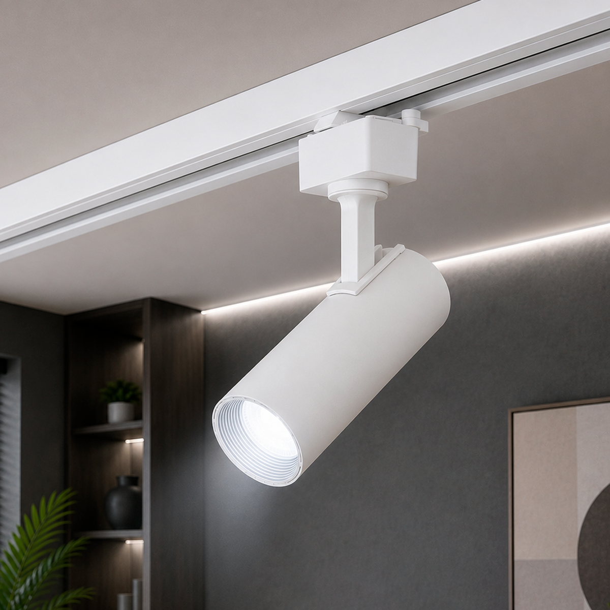 Spot Led Para Trilho Authentic Evo 30w 6500k Branco Frio IP20 Bivolt Branco Avant