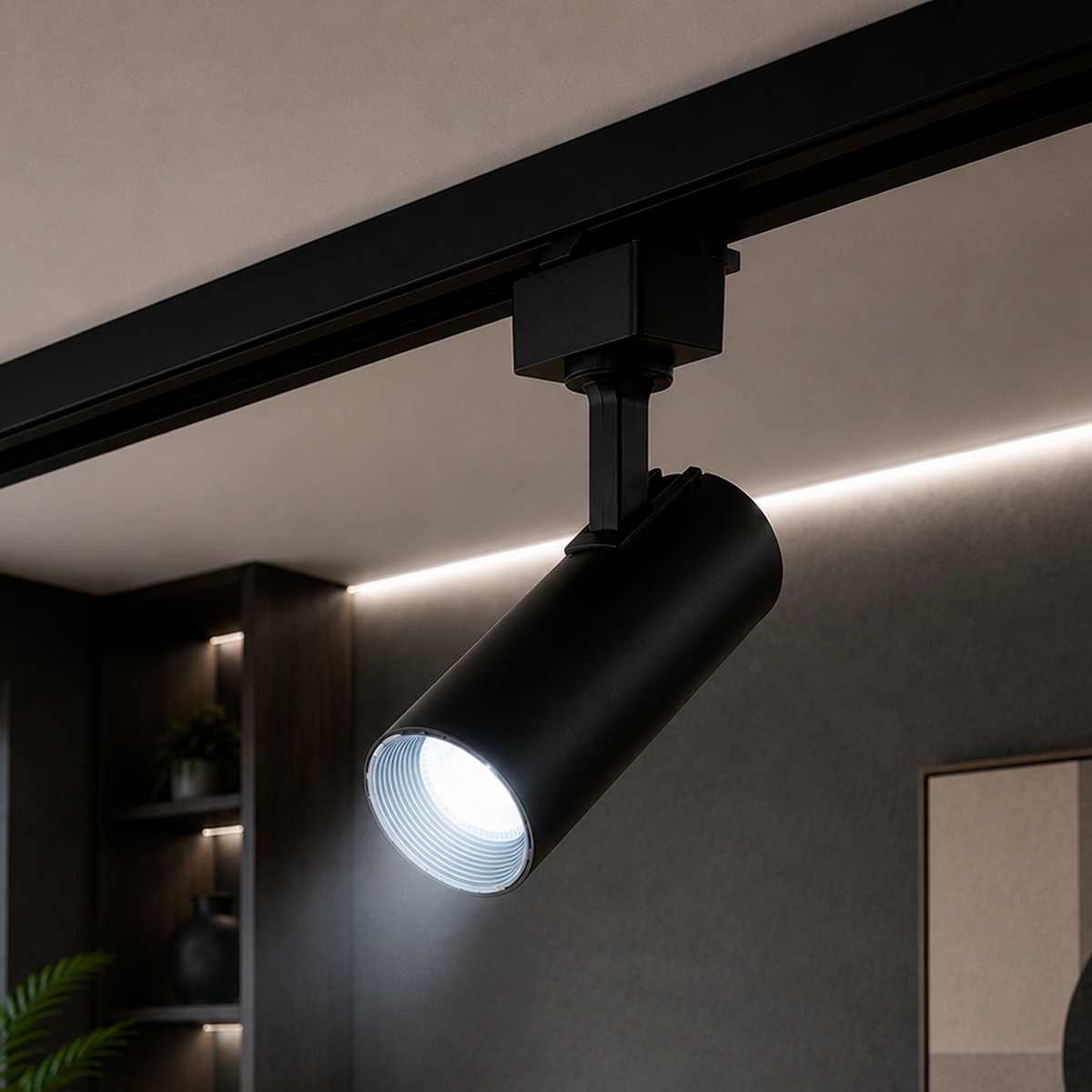 Spot Led Para Trilho Authentic Evo 30w 6500k Branco Frio IP20 Bivolt Preto Avant