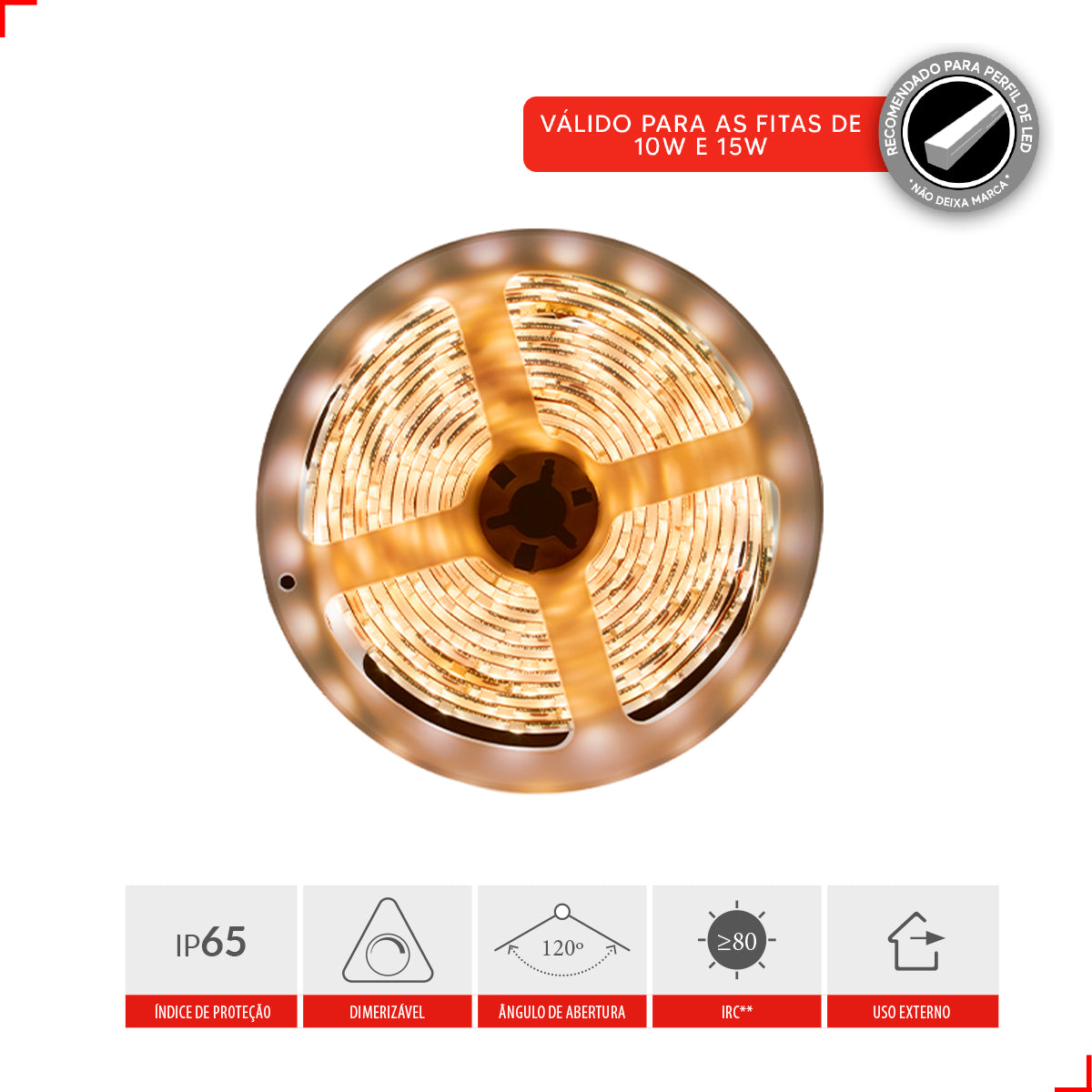 Fita Led Connect 15w 4000k Branco Neutro 1500lm IP65 220v Avant