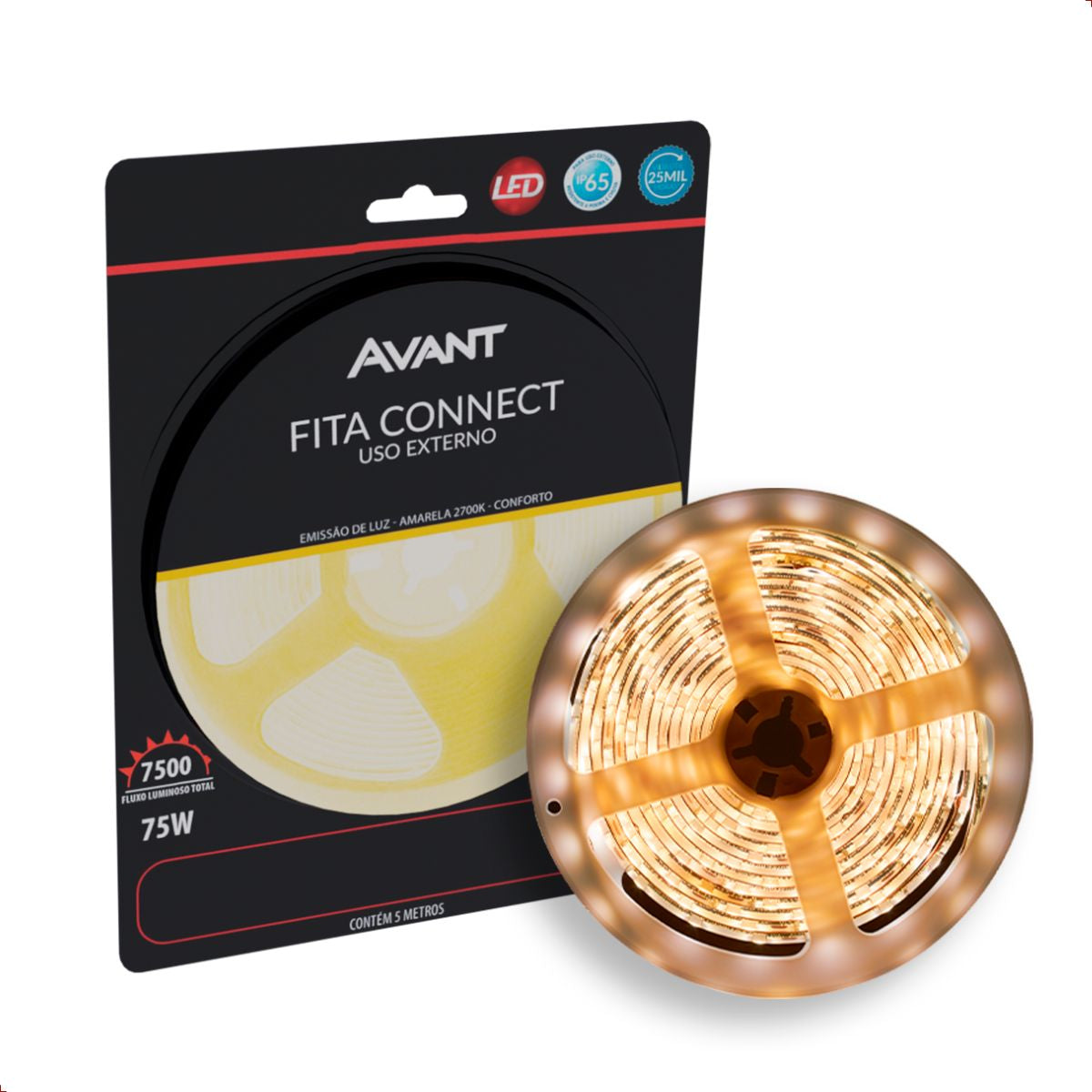 Fita Led Connect 15w 4000k Branco Neutro 1500lm IP65 220v Avant