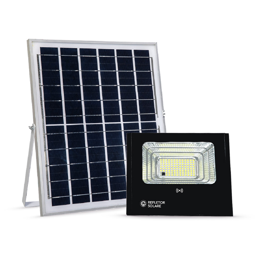 Refletor Solare Sensor Evo 40W 6500k Branco Frio Bivolt IP65 Preto Avant