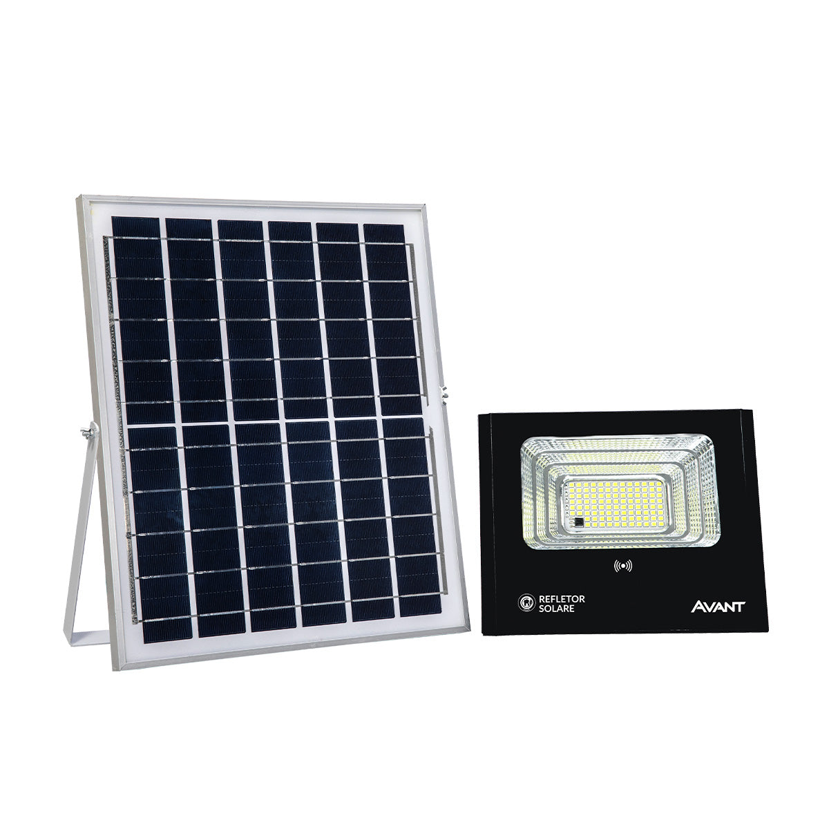 Refletor Solare Sensor Evo 60W 6500k Branco Frio Bivolt IP65 Preto Avant