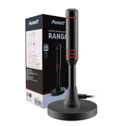 Antena Digital Tv UHD 4K Range Base Magnética e Cabo de 2,5 metros Preto Avant
