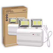 Luminaria Led Emergencia Bloco Evo 12w 6000K Branco Frio Bivolt Branco Avant