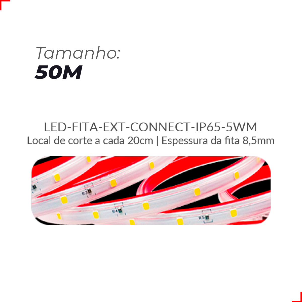 Fita Led Connect 5w 6500k Branco Frios 500lm IP65 127v Avant