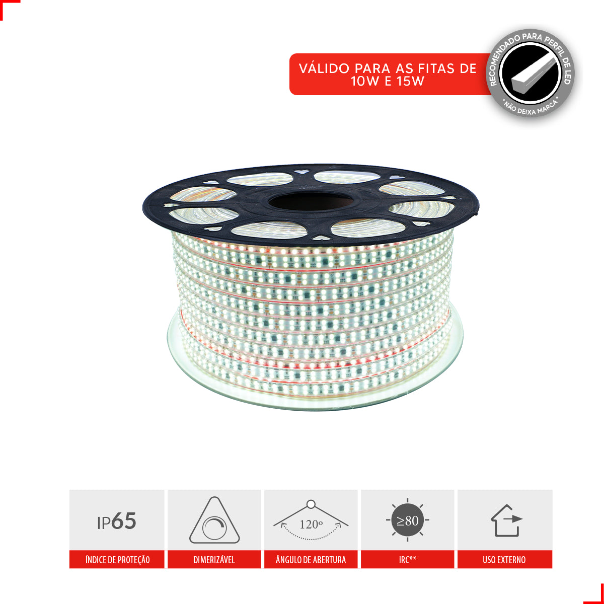 Fita Led Connect 5w 6500k Branco Frios 500lm IP65 127v Avant