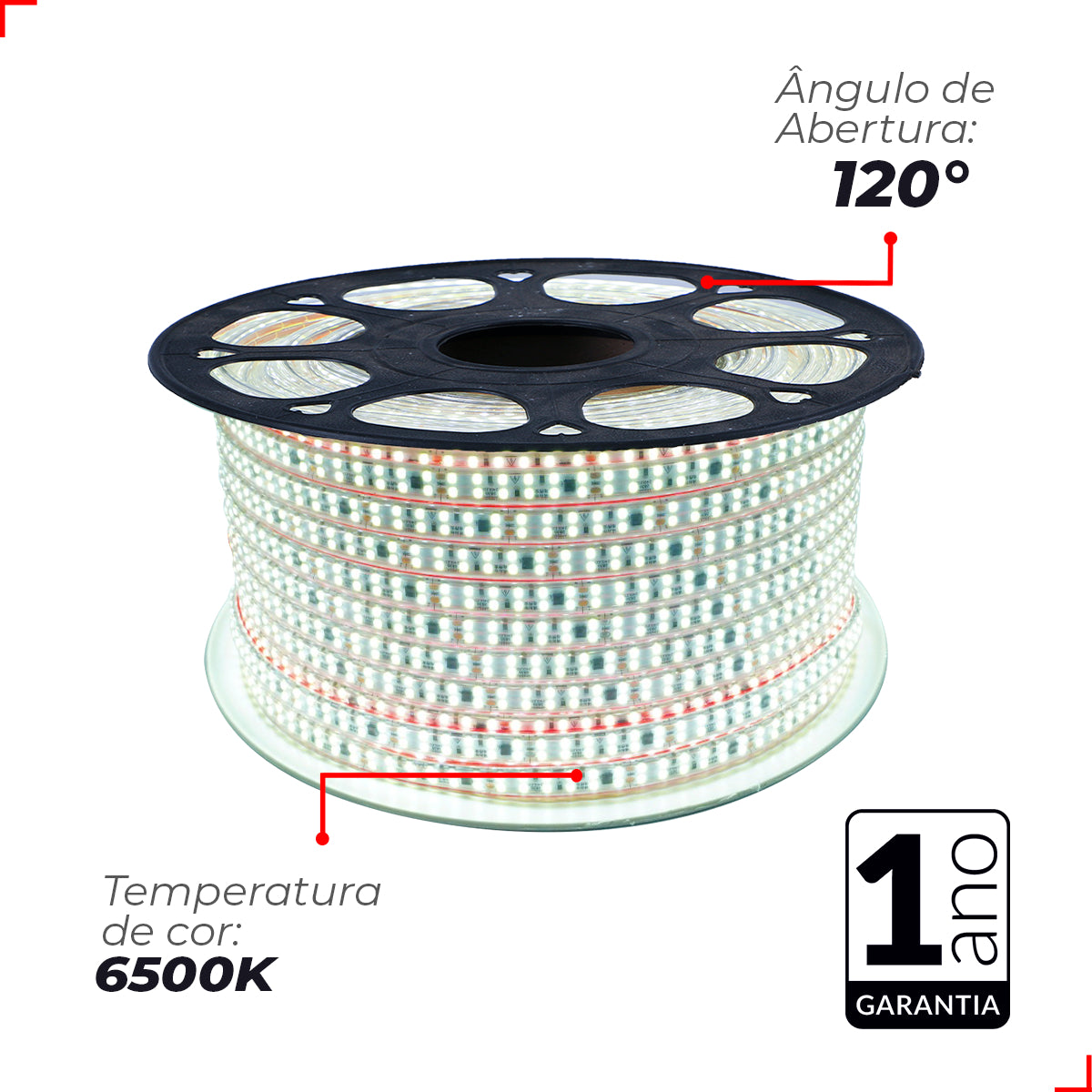 Fita Led Connect 5w 6500k Branco Frio 500lm IP65 220v Avant