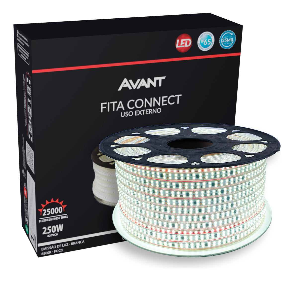 Fita Led Connect 5w 6500k Branco Frio 500lm IP65 220v Avant