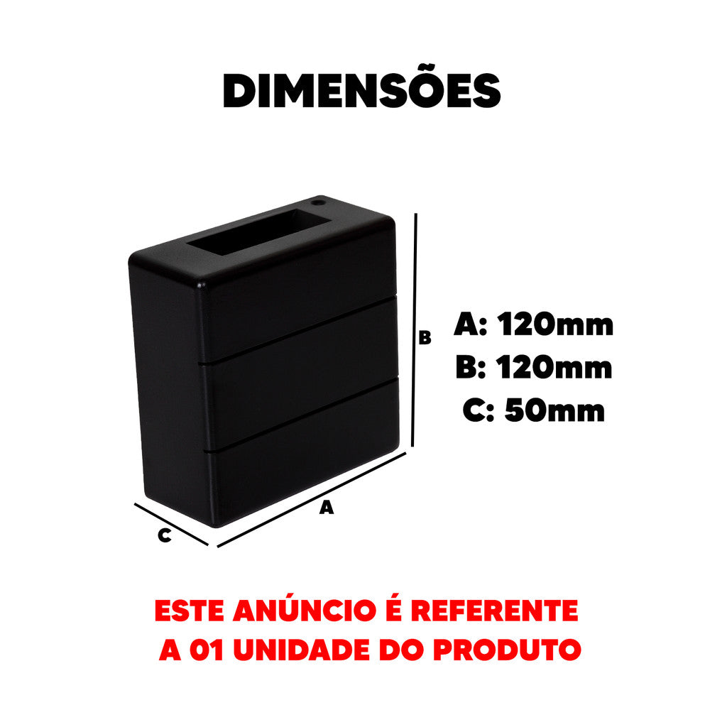 Arandela Led Elegance Rischi 6w 3000k Branco Quente Bivolt Ip65 a prova d'água Preto Avant
